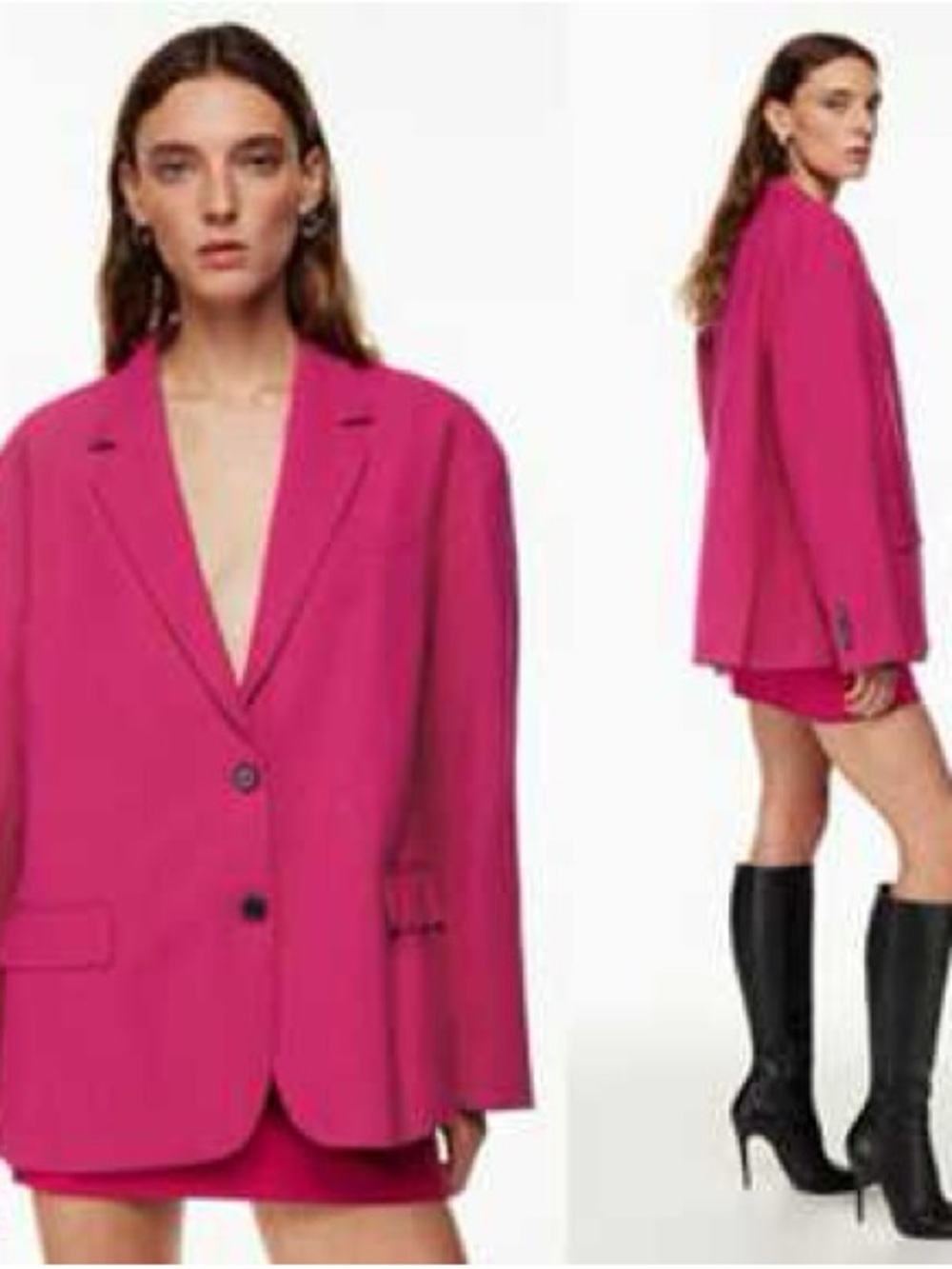 Babaton Vogue Oversized Single Breasted Blazer Jacket US S